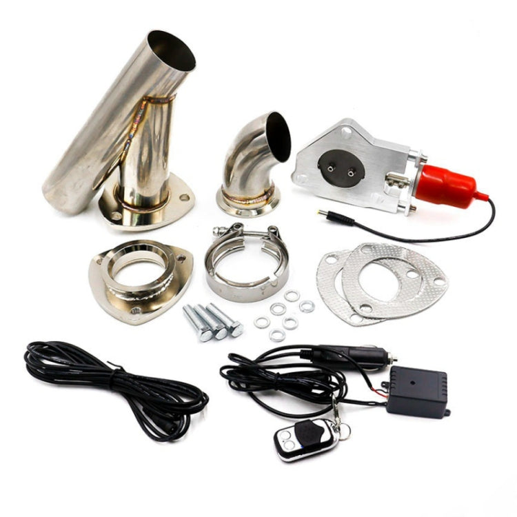 CNSPEED Stainless Steel Car Remote Control Electric Exhaust Valve Pipe Set, Size: 2.25 inch, Size: 2.25 inch CNSPEED Stainless Steel Car Remote Control Electric Exhaust Valve Pipe Set, Size: 2.25 inch, Size: 2.25 inch